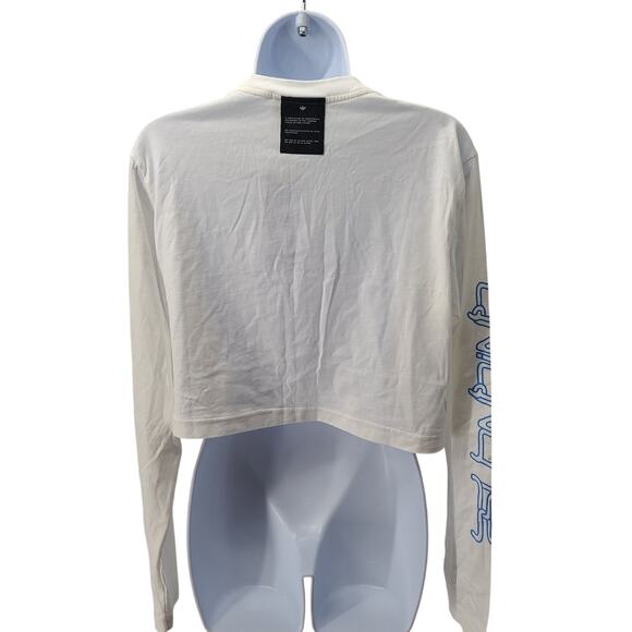 Adidas Originals long sleeve crop collab Sz sm Streetwear Acubi Grunge Cropped - Picture 2 of 6